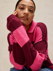 White Stuff Camilla Striped Jumper Pink MLT