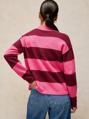White Stuff Camilla Striped Jumper Pink MLT