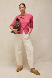 White Stuff Lois Cardi Mid Pink