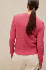 White Stuff Lois Cardi Mid Pink