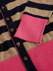 White Stuff Lois Stripe Cardi Navy Multi