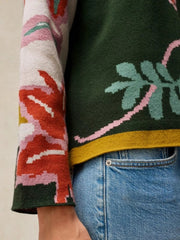 White Stuff Fabia Floral Jumper Green MLT