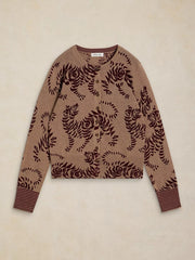 White Stuff Lois Print Cardi Nat MLT