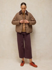 White Stuff Tia Wide Leg Crop Jean Dark Brown