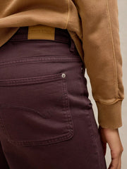 White Stuff Tia Wide Leg Crop Jean Dark Brown
