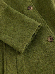 White Stuff Kelsey Wool Blend Coat Mid Green