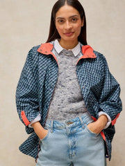 White Stuff Dakota Showerproof Poncho Navy