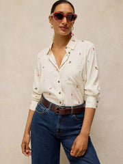 White Stuff Libby Shirt Ivory MLT