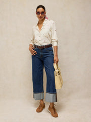 White Stuff Libby Shirt Ivory MLT