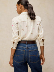 White Stuff Libby Shirt Ivory MLT