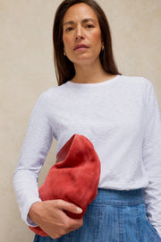 White Stuff Clara LS Texture Tee White MLT