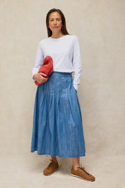 White Stuff Clara LS Texture Tee White MLT