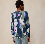 White Stuff Clara Tee Green Print