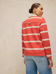 White Stuff Avery Rugby Top Orange MLT