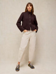 White Stuff Margot Cardi Dark Brown