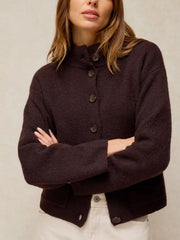 White Stuff Margot Cardi Dark Brown