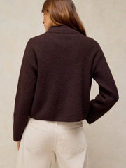 White Stuff Margot Cardi Dark Brown