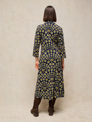 White Stuff Rua Jersey Dress Navy Multi