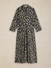 White Stuff Rua Jersey Dress Navy Multi