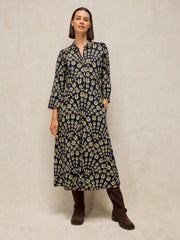 White Stuff Rua Jersey Dress Navy Multi