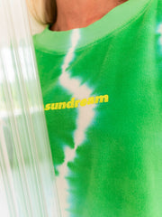 Yippie Hippie Sweatshirt Green/White