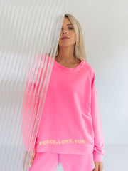 Yippie Hippie Sweatshirt Pink