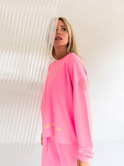Yippie Hippie Sweatshirt Pink