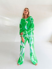Yippie Hippie Pants Green/White