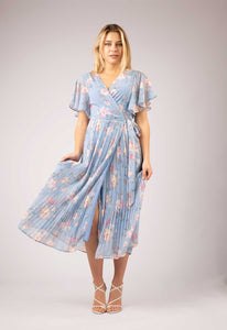 Suzi Dress Blue Floral Print