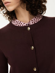 iBlues Losanna Cardigan Dark Bordeaux