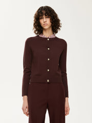 iBlues Losanna Cardigan Dark Bordeaux