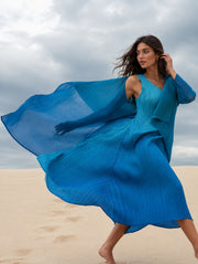 Alquema 2-Piece Dress & Coat Dazzling Blue