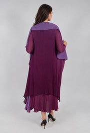 Alquema 2-Piece Dress & Coat Violet Sapphire