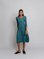 Alquema 3/4 Smash Dress Peacock