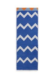 Codello Jacquard Scarf Zig Zag Print Blue