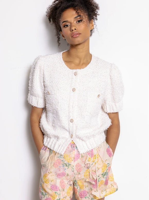 Dream Catcher Clara Boucle Jacket Off-white