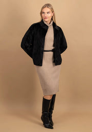 Fynch-Hatton Faux Fur Jacket Black