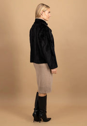 Fynch-Hatton Faux Fur Jacket Black