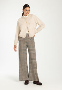 More & More Cropped Knit Cardi Almond