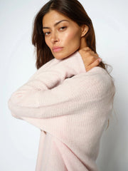 Mos Mosh Thora V-Neck Knit Jumper Light Pink