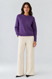 Oui Trousers Whitecap Grey