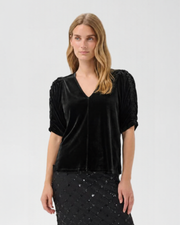 Part Two Valeriia Velvet Blouse Black