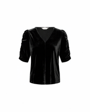 Part Two Valeriia Velvet Blouse Black