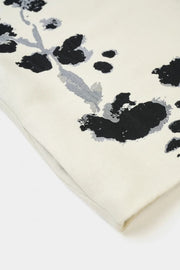 Psophia Jacket With Floral Print Ivory/Black