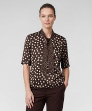 Rabe Blouse Polka Dot Mocha