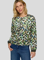 Rabe Jacket Khaki Leo Print