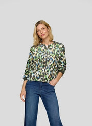 Rabe Jacket Khaki Leo Print