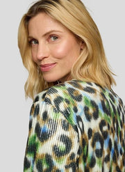 Rabe Jacket Khaki Leo Print