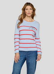 Rabe Knit Striped Jumper Blue