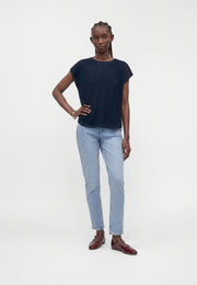 Selected Femme Naja Knit Top Snow White
